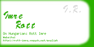 imre rott business card